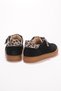 Madrid Women's Sneaker Black Genuine Leather Comfort Soft Sole - 6