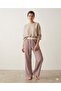 Women's Striped Comfortable Cut Loose-Leg Palazzo Pants - 2