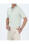 Italian Style Slim Fit Men's Polo Collar Short-Sleeved Knitwear T-Shirt Green T20029-28
