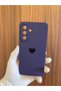 Samsung Galaxy A56 Heart Printed Inside Velvet Premium Silicone Phone Case (Purple) - 2