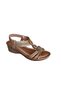 26Y241-1 Women's Stoned Wedge Heeled Daily Comfort Sandals