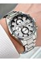 Functional Silver Color Steel Cord Steel Case Men's Wristwatch 2515Mr