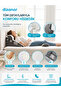 Orthopedic Triangle Pillow Set 3 Pieces Back Waist Neck Support Cushion with Adjustable Washable Cover - 4