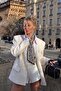 Women's Neck Scarf Noir Zèbre Patterned Black-White – Slim Form, Modern and Stylish Accessory - 2