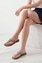 Women's Flip-Flops with Thick Straps and Ethnic Buckle, Daily Slippers, Vontis Mink - 6