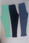 Ribbed Flexible 3-Piece Baby Tights Children's Single Bottom Tights - 2