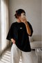 Women's Oversize Printed T-Shirt 100% Cotton |   Comfortable Fit Short Sleeve G1