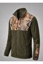 Men's Khaki Chuluk Patterned Fleece Coat Hunter Camouflage Outdoor Jacket - 2