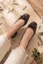 Adri̇enne Bow Detail Women's Daily Shoes Brown - 3
