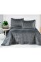 Liora Double Velvet Embroidered Bedspread |   Soft Texture, Elegant and Stylish Design