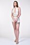 Halter Neck Lined Shorts Set - White - 2
