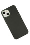 Ilkeshop New iPhone 14 Plus Case Asian Leather Silicone - (191910) Dark Green - 3