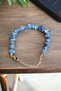 Sodalite Stone Broken Stone Bracelet Real Natural Stone Brass Plated Extension Chain Certified Bracelet - 5
