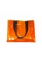R&M Promotional Waterproof Transparent Pvc Women's Beach and Shoulder Bag - Orange (4 Different Handle Color Options Available) - 2