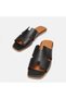 Women's Genuine Leather Slippers 41-42-43-44-Black - 4