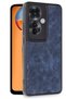 Ilkeshop New Reno 11F Case Aras Leather Cover (120618) - Navy Blue - 2