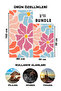 2-Piece Beach Towel Set Large + Small (80X160 & 50X90 cm) Printed Sea Towels