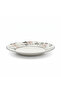 Off-White Round Ceramic Dinner Plate with Floral Design - 10.2 Inch - 3