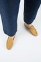 Zuleyka Women's Genuine Leather Pleated Loafer Sand Slippers - 7