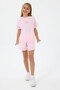 Girl's short set, double yarn, 100% cotton - 4