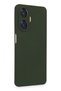 Ilkeshop New Realme C55 Case Nano Inside Velvet Silicone - (134414) Dark Green