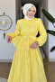 Velmir Fisto Fabric Shirt-Skirt Hijab Set - Yellow - 2