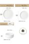 18 Pieces Porcelain Dinnerware Set, Chip Resistant Ceramic Dish Set, Service for 6, White, Series LUNA - 2