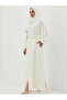 Zümra Stone Robe - White - 7