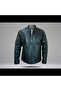 Men Jacket : Leather Jacket Black Genuine Leather - 4