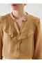 V-Neck Women's Blouse - 3