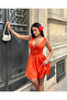 Satin Mini Dress - 2