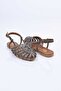 Braided Tpu Sole Genuine Leather Open Back Sandals 344-114-251607 Women's Sandals - 7