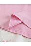 Car-Detailed Pink Cotton Short-Sleeved Belt-Length Crop Top - 3