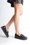Giselle Orthopedic Comfortable Sole Buckle Detailed Classic Women's Ballerina Mother Shoes Cst - Black