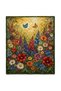 Sdt Colorful Spring Garden Patterned Woven Base Decorative Carpet Sdt1308 - 3