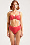 Women's Bikini Set with Adjustable Straps, Covered High Waist, Glittery Knitted, Without Underwire, with Accessories, Regular - 4