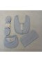 Baby Boy Hospital Release Outfit - 100% Natural Cotton Washed Fabric - Blue 9 Pieces - 5