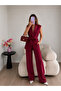Double-Breasted Belted Vest Trousers Blazer Suit