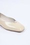Laceless Buckle Jurdan Sole Genuine Leather Ballerinas 342-014 Women's Shoes - 8