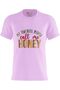 Women's Printed Design T-Shirt (My Favourite People Call Me Honey)| Round Neck Regular Fit T-shirt - 3