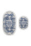Digital Fringed Oval Toilet Set 2069 - 2