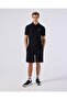 Black Men's Polo Neck T-Shirt 6Sm5010 - 4