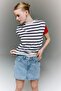 100% Cotton High Waist Jean Shorts Skirt H0634Ax26Sm - 2