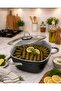 Gastronomie Master Ceramic Deep Pot 26 Cm-Black/Gray Tkebt Black/Gray