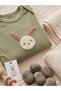 Cotton Cute Animal Embroidered Top and Bottom Two-Piece Baby Set - Snap Fastener Bodysuit & Shorts - 5