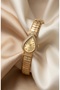 Women's Steel Watch Gold Color Drop Case Special Design Vintage Old Money Elegant Stylish Women's Wristwatch |   Premium Limited Edition 2026