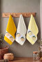 3-Piece Kitchen Towel Set 30X50 cm |   100% Cotton Hand Towel, Drying Cloth |   Dowry Chest