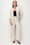 Elastic Waist Pleated Wide Leg Trousers
