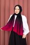 Color Transitioning Modern Shawl Series Black - Fuchsia - 2