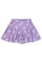 Daisy Patterned Skirt for 6-9 Years Old - Lilac